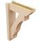 Ekena Millwork 6-in W x 18-in D x 26-in H Balboa Slat Rough Cedar Woodgrain TimberThane Outlooker, Primed Tan OUTUR060X18X26BOA24RCPR - alternate 6